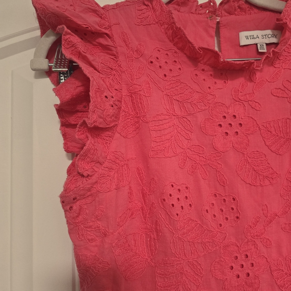 WILLA STORY Pink Eyelet Dress - Picture 6 of 11